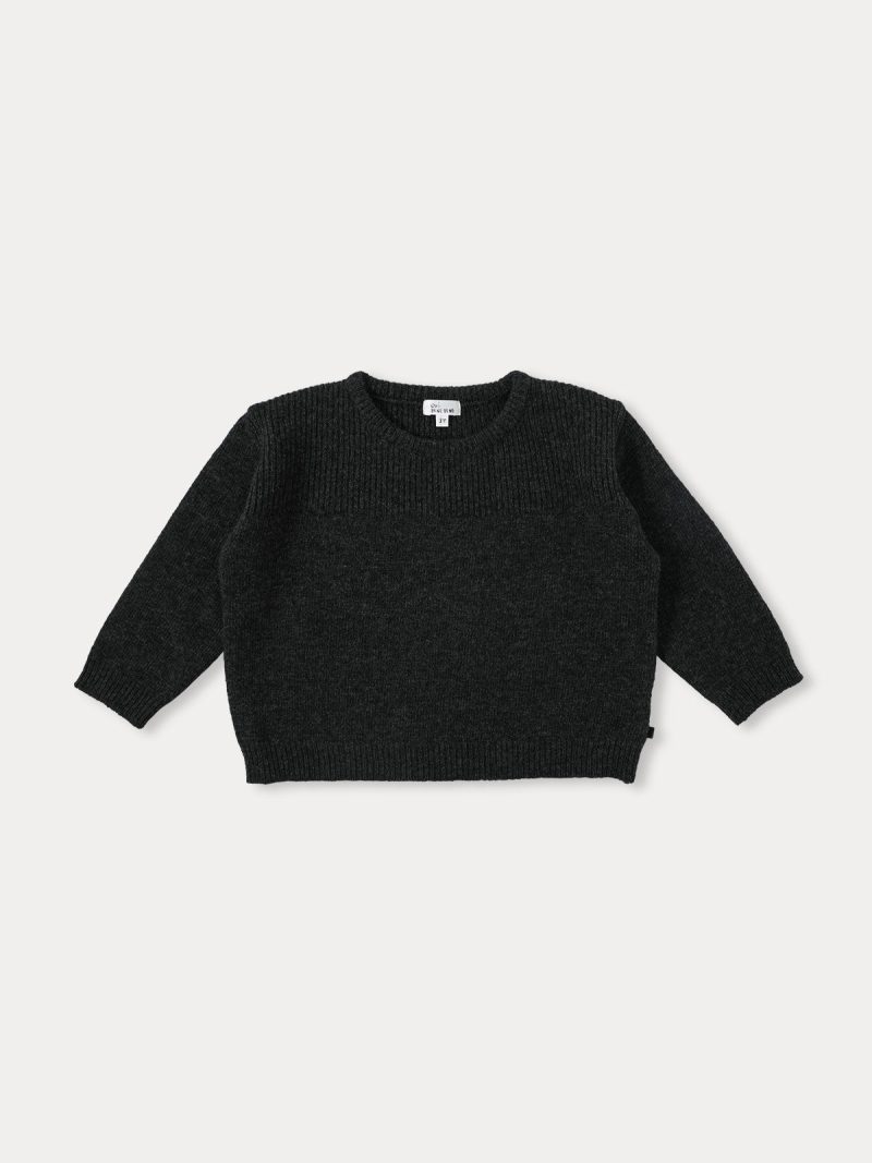 aube knit pullover charcoal 180179