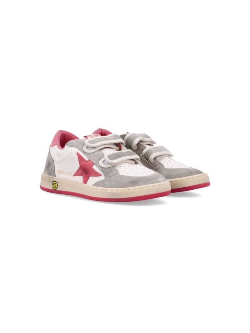 ballstar strap nappa upper suede toe star heel and spur whiteredtaupe 265861