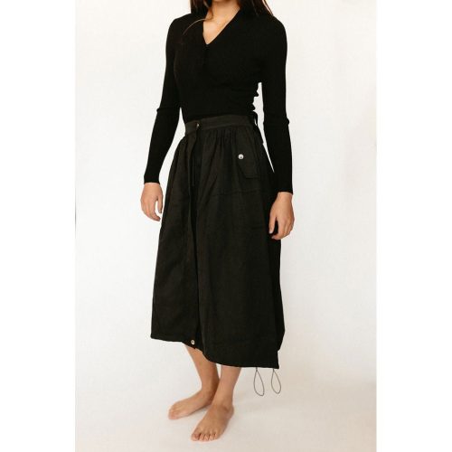 black aline cargo skirt 776830