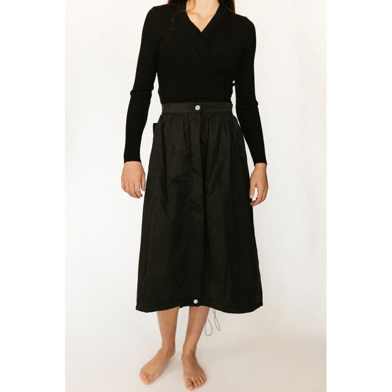 black aline cargo skirt 917161