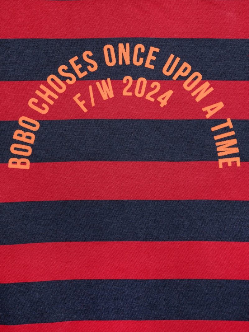 bobo circle stripes t shirt red 648588