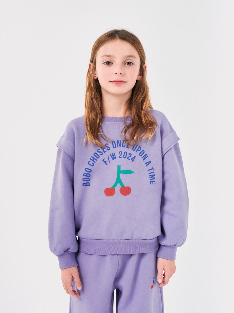 bobo circle sweatshirt lavendar 848193