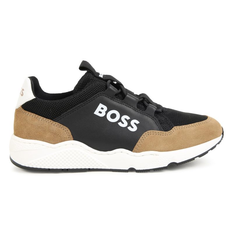 boss impressed trainers brown 170985