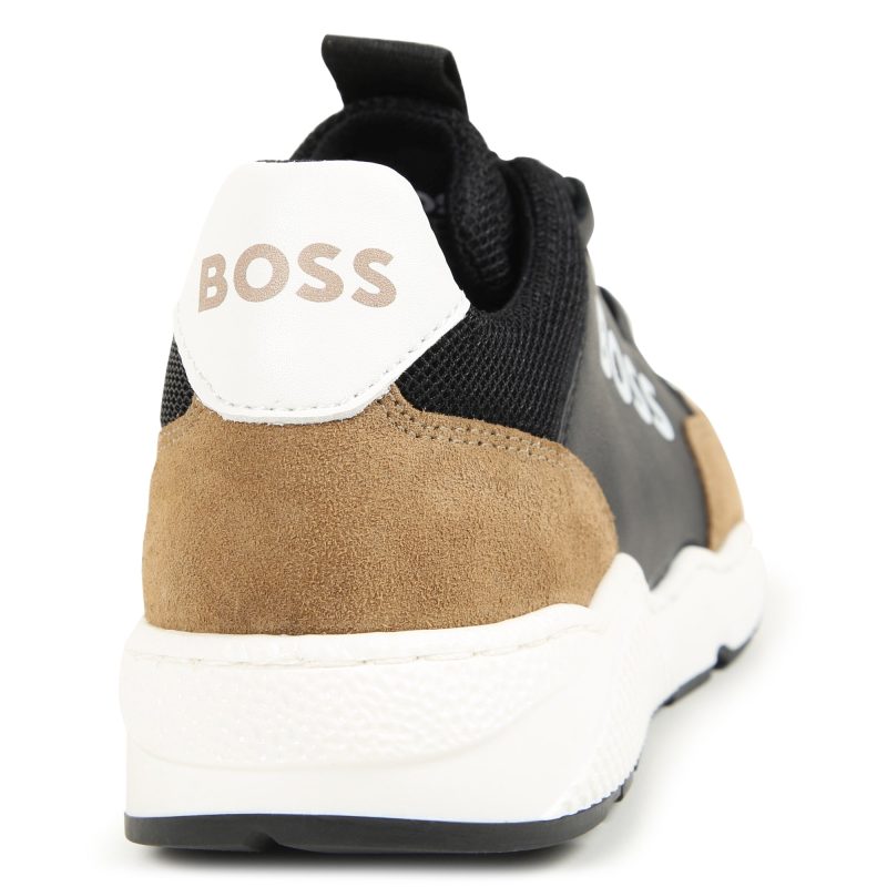 boss impressed trainers brown 274484