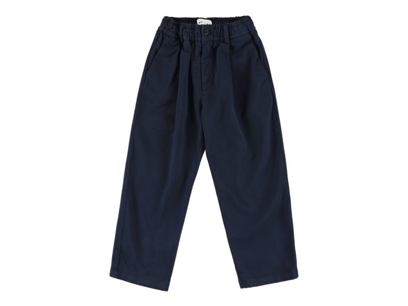 boys trouser with elastic waisband navy 707991