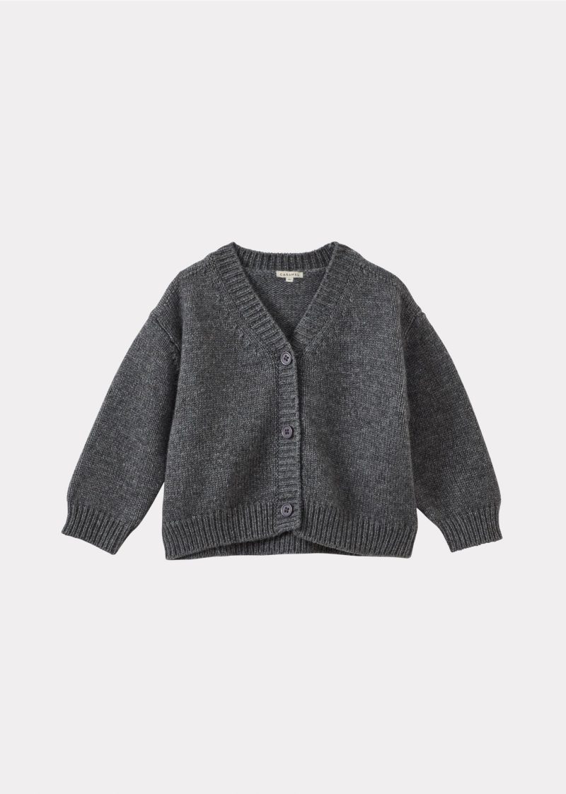 copper baby cardigan dark grey 209400