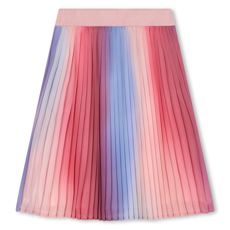 crepe pleated skirt multi 501119