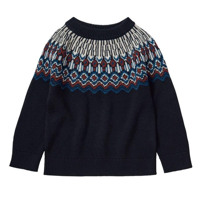 fair isle sweater dark navy 127664