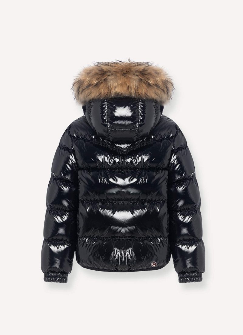 fur down jacket black 99 835936