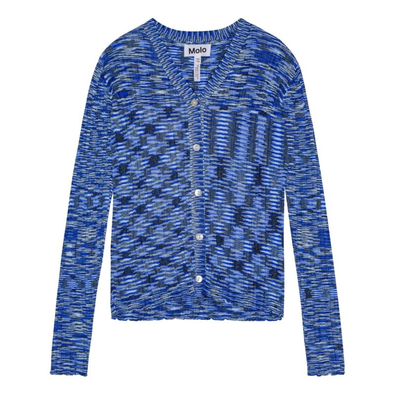 genie cardigans blue mouline 355103