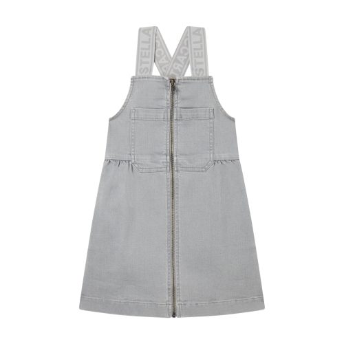 girl denim dungaree dress 909 grey 312501