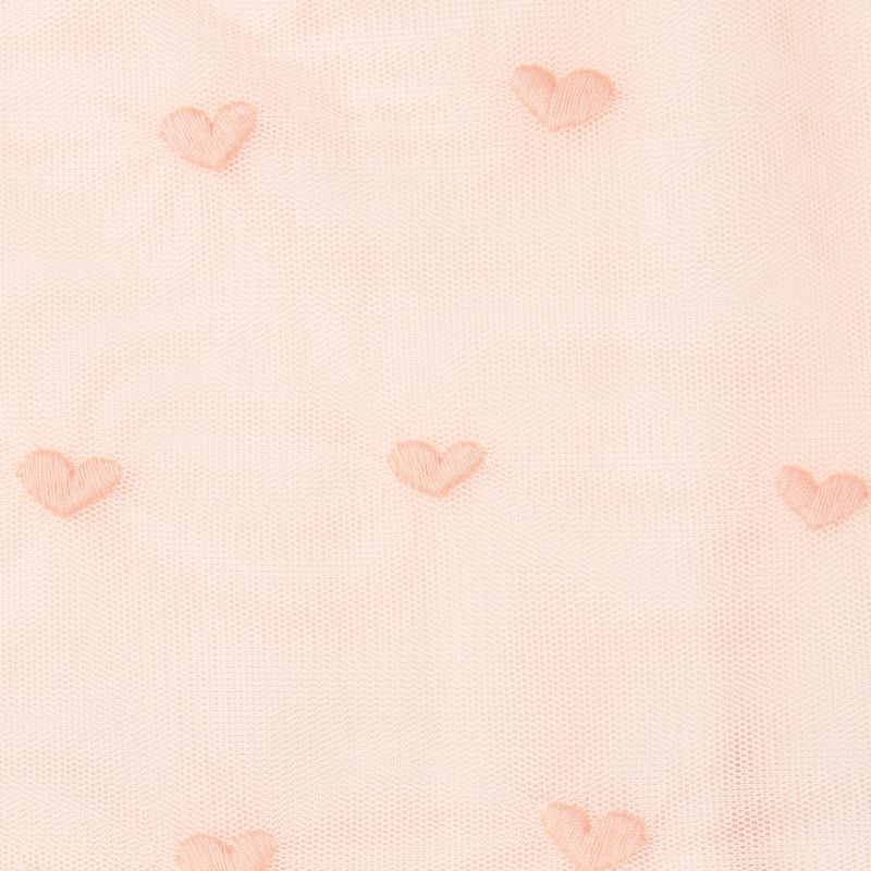 girl ss pink hearts embro tulle dress light pink 461155