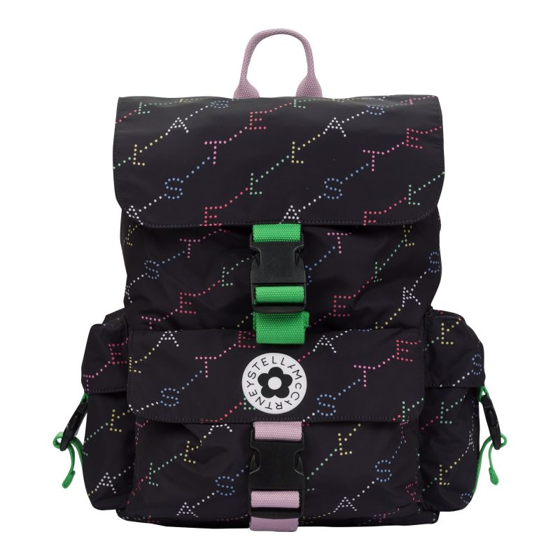 girl stella monogram backpack black 487828