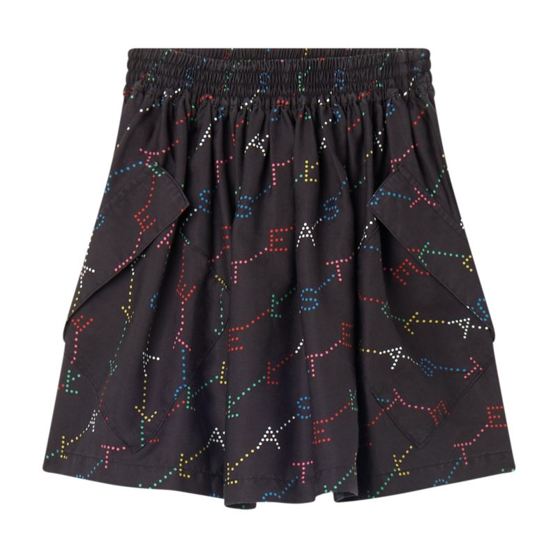 girl stella monogram skirt black 172183