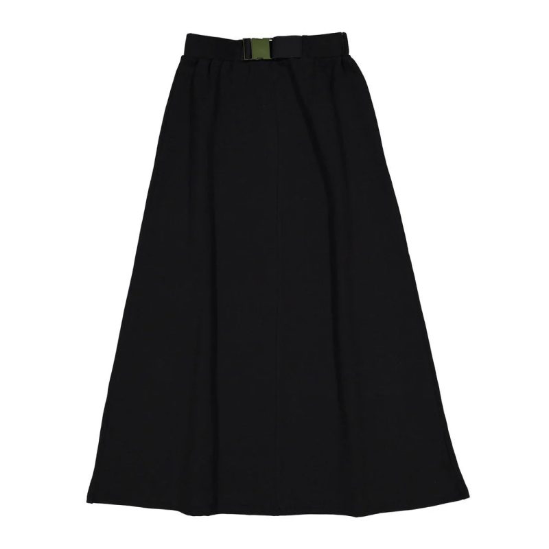 jet black buckle sweatshirt skirt black 480867