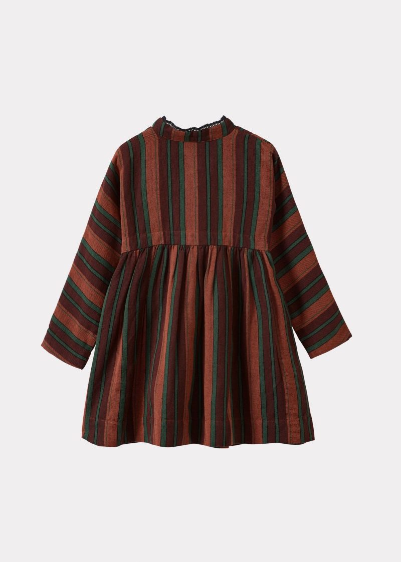 kai dress linen multi stripes multi stripes 448971