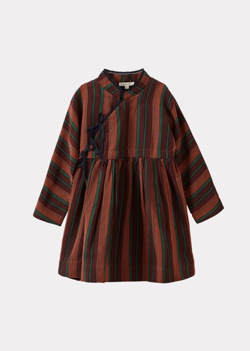 kai dress linen multi stripes multi stripes 877596