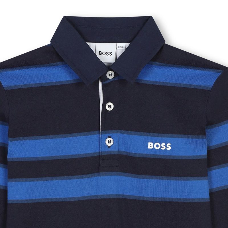 ls stripped polo blue 782795