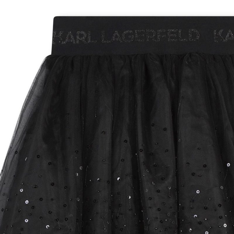 mesh tutu with sequins black 310951