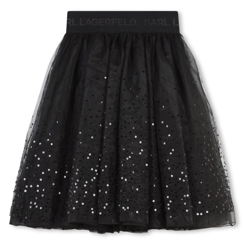 mesh tutu with sequins black 664494