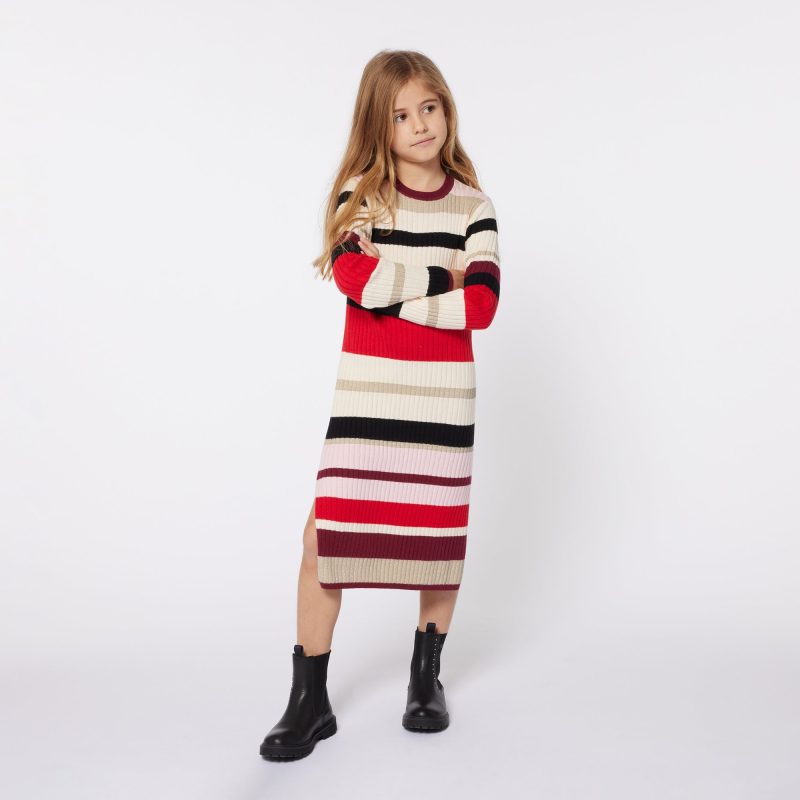 mini me maxi knitted dress striped 478893