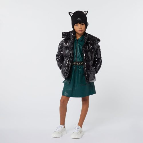 mini me shiny look puffer jacket black 185554