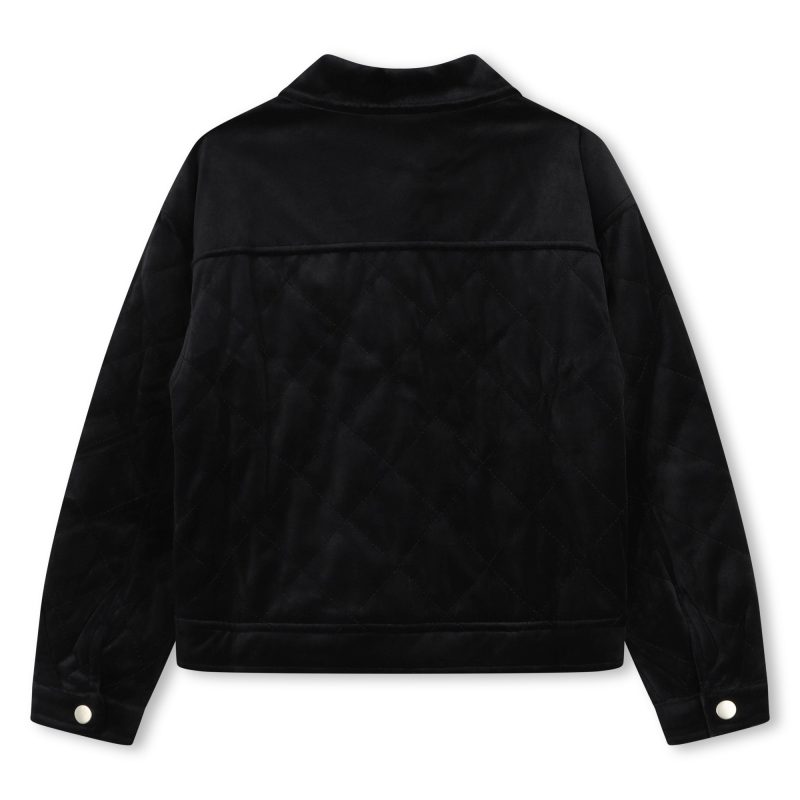 quilted velvet jacket black 770510