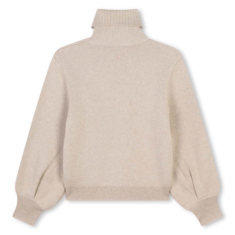 turtleneck sweater beige marl 944592