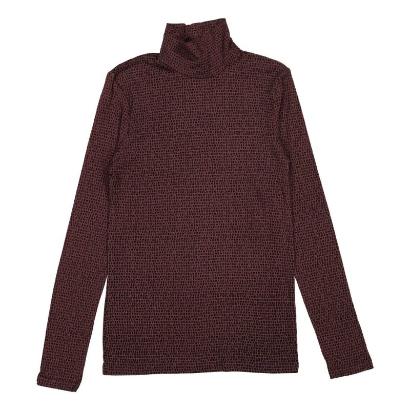 umber velvet logo turtleneck umber 961263